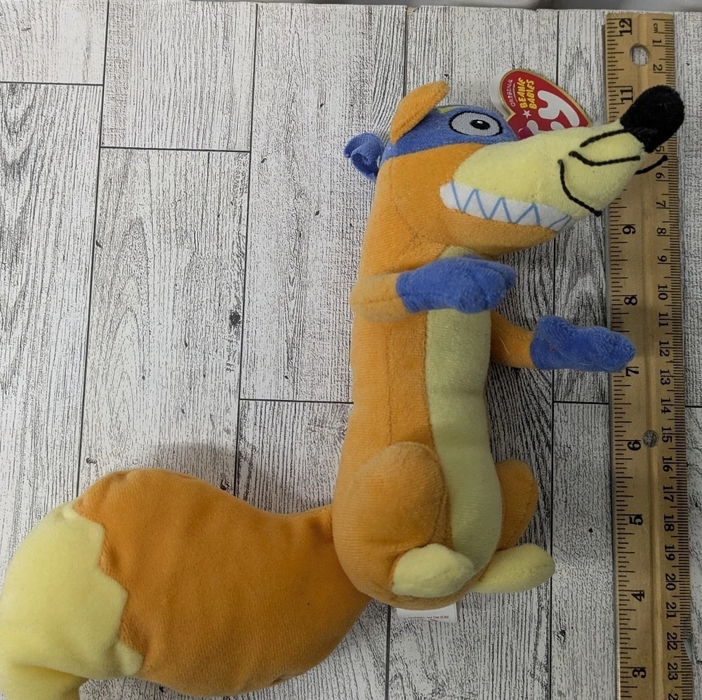 Ty Swiper Stuffed Animal with Orange and Blue Colors